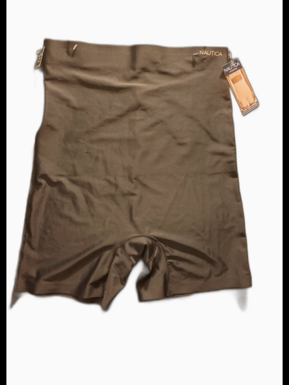 Nautica Women's Brown High-Waist Shapewear Shorts(516)